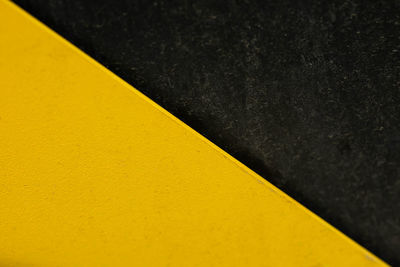 Yellow and black wall