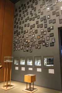 View of empty chairs and tables in building