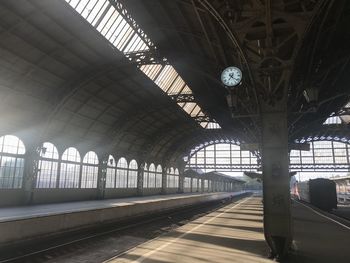 Railroad station platform