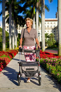 Senior woman walking