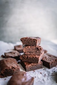 Close-up of chocolate cake