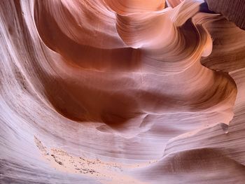 Low angle view of rock formation