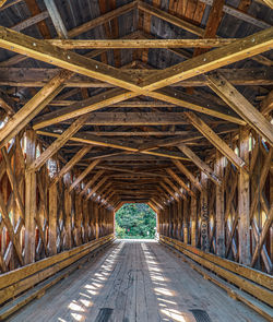 Diminishing perspective of footbridge