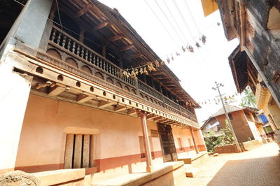 Low angle view of buildings against sky