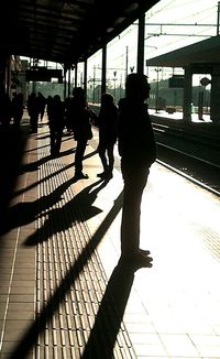 People at subway station