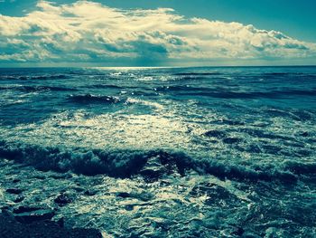 Scenic view of sea against sky