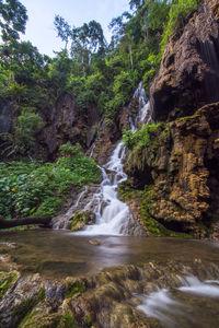 River flowing through rocks