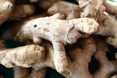 Full frame shot of ginger bulbs