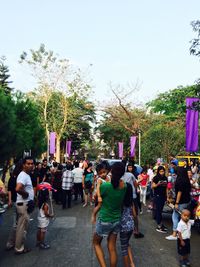 People in park