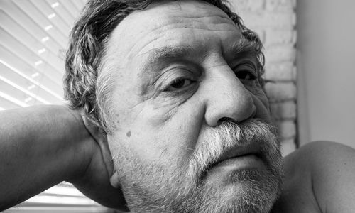 Close-up of man looking away