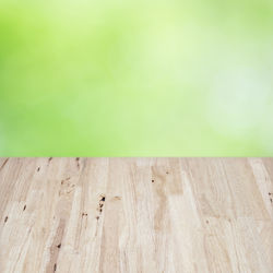 Close-up of wooden table