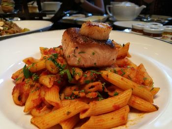 Close-up of food in plate