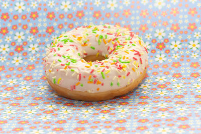 Close-up of cake on table