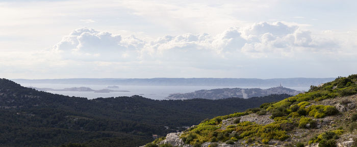 Scenic view of landscape against sky