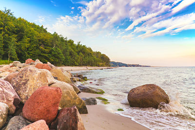 Scenic view of sea against sky