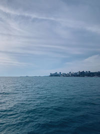 Scenic view of sea against sky