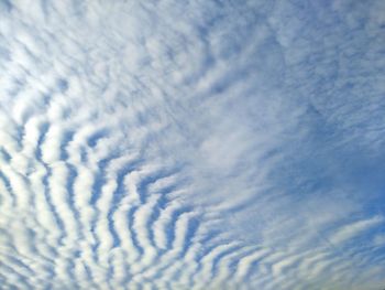 Low angle view of clouds in sky