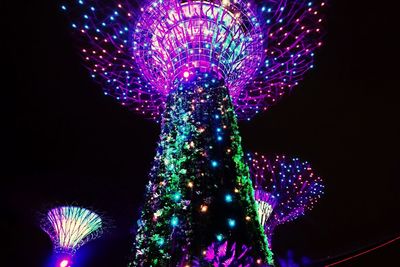 Low angle view of firework display