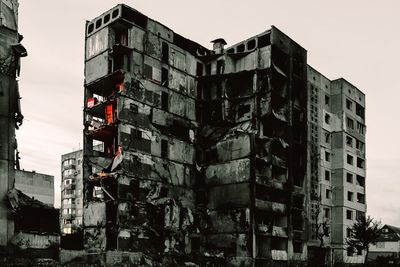Low angle view of building against sky
