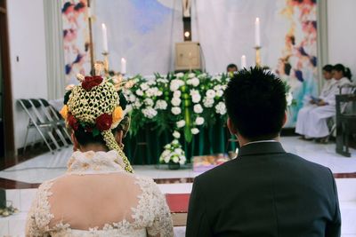 Man and woman married november 2020 in central java, indonesia. 