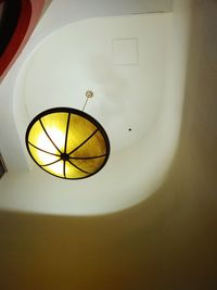 Close up of electric lamp