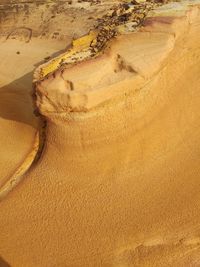 High angle view of sand dune