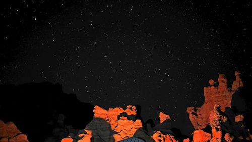 Scenic view of sky at night