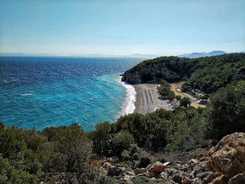 Scenic view of sea against sky