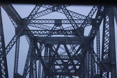 Low angle view of bridge against sky