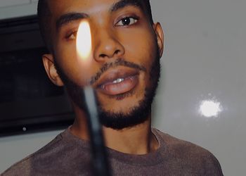 Close-up portrait of young man