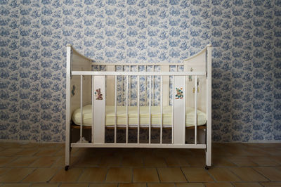 Crib in children's room