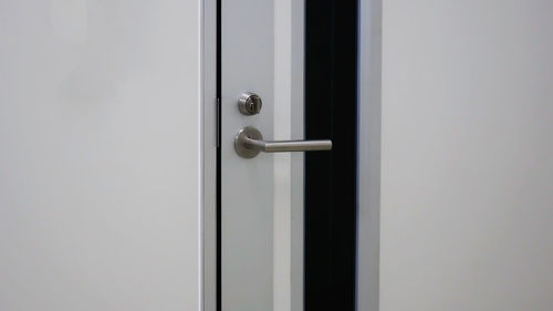 Close-up of closed door