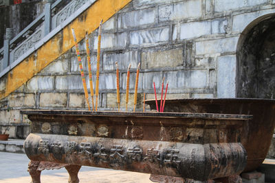 Incenses at buddhist temple