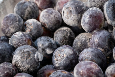 Full frame shot of blueberries