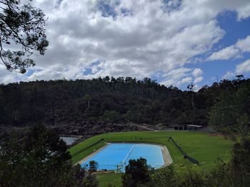 Scenic view of landscape against sky