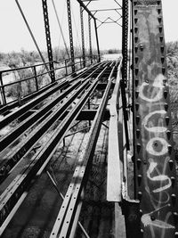 Railroad tracks against sky