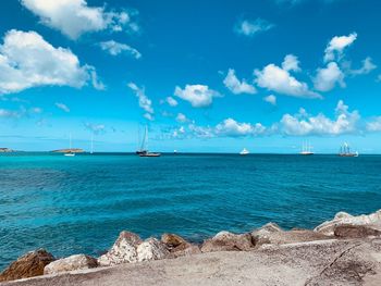 Scenic view of sea against sky