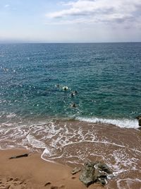 Scenic view of sea against sky