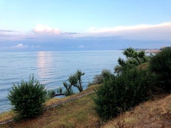 Scenic view of sea against sky