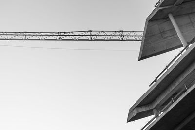 Low angle view of bridge against sky