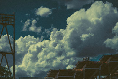 Low angle view of buildings against sky