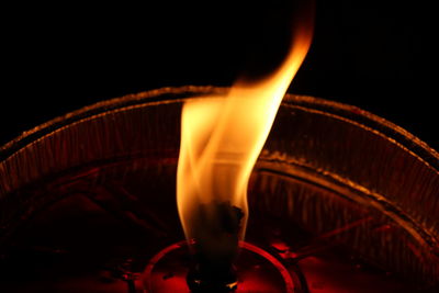 Close-up of fire