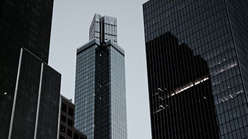 Low angle view of modern buildings