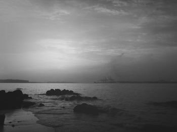 Scenic view of sea against sky