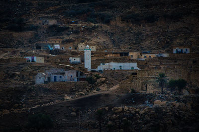 High angle view of townscape