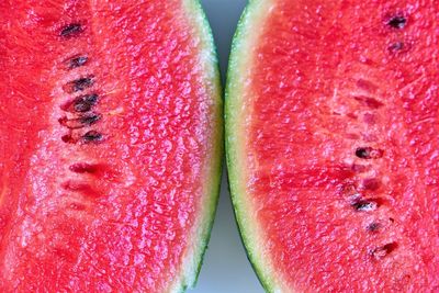 Close-up of strawberry against white background