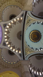 Low angle view of ceiling of building