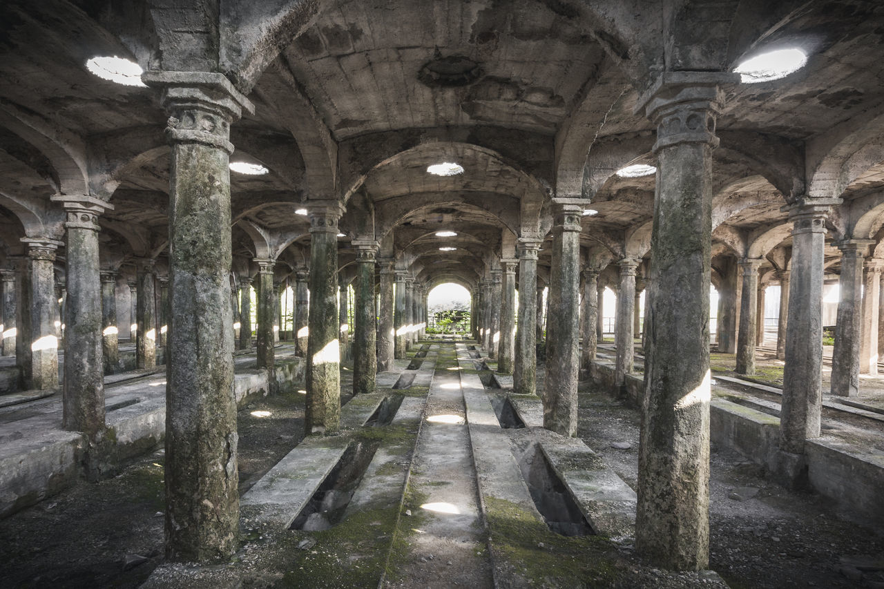 INTERIOR OF OLD CATHEDRAL