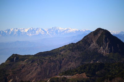 Rocky landscape against blue sky