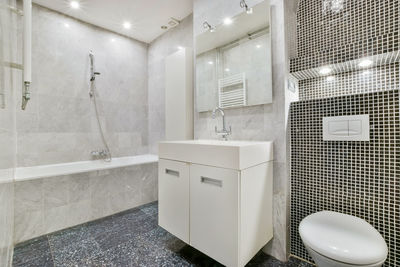 Interior of bathroom